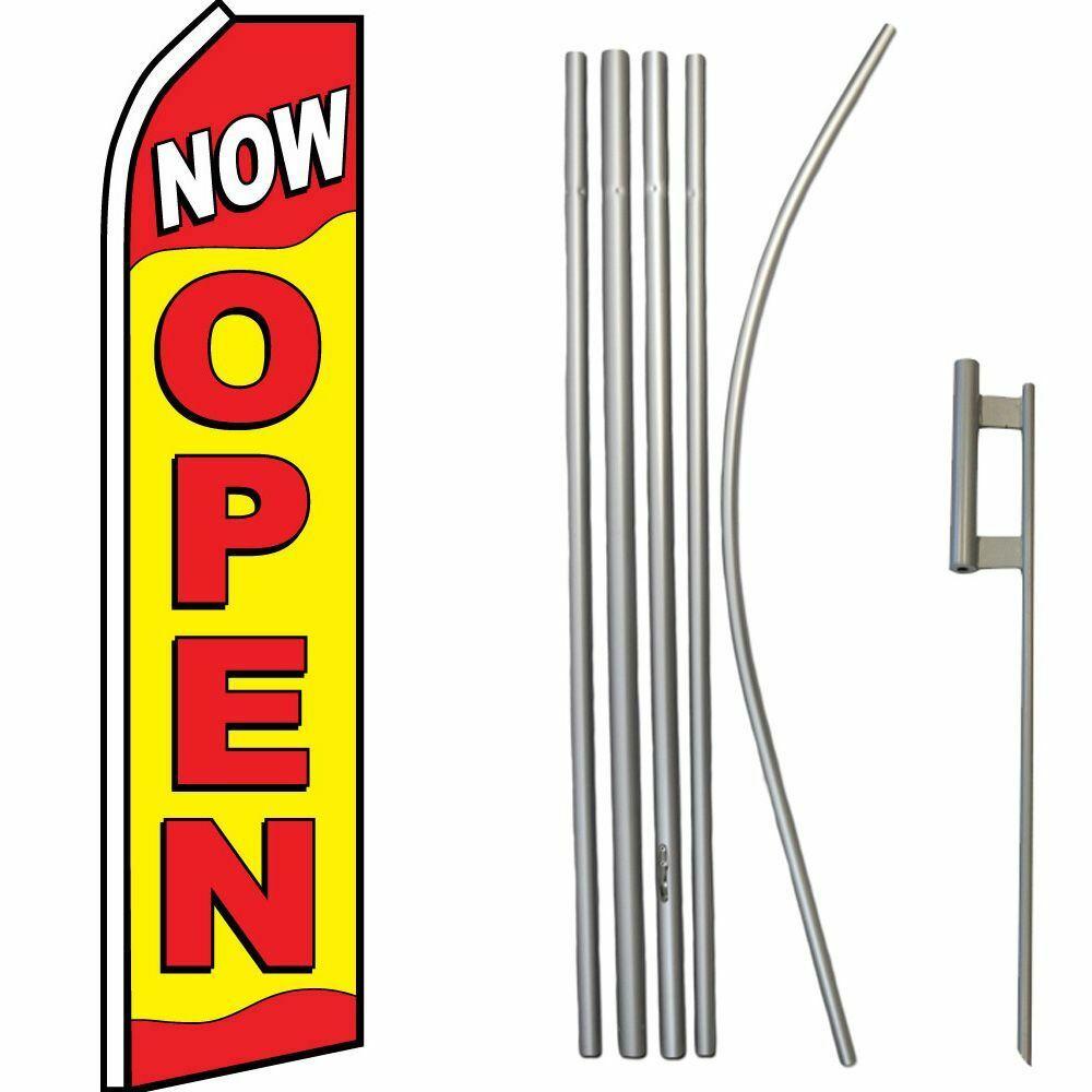 Ground Spike Beauty Salon Swooper Super Flag & 16ft Flagpole Kit Ground Spike Beauty Salon Swooper Super Flag & 16ft Flagpole Kit